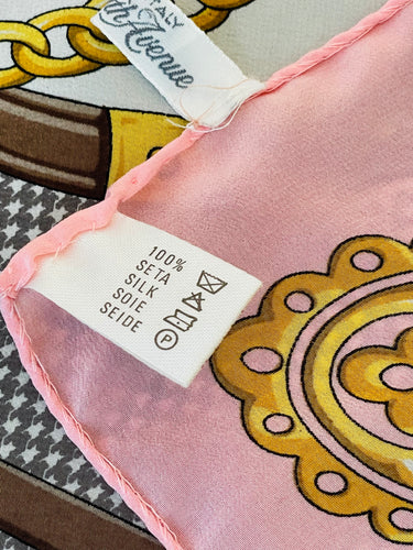 Saks Fifth Avenue Pink Equestrian Scarf